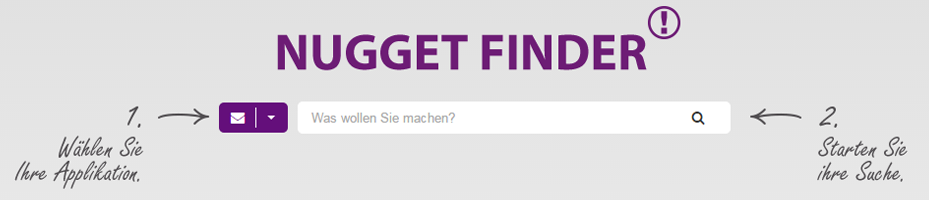 office nugget finder suche